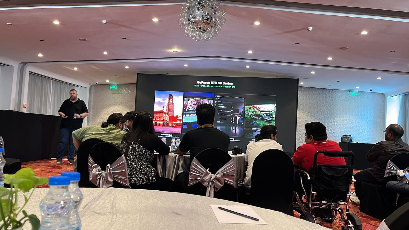 NVIDIA’s GeForce RTX "Future of AI" showcase held in New Delhi (Image captured by Suryadeepto Sengupta || Sportskeeda)